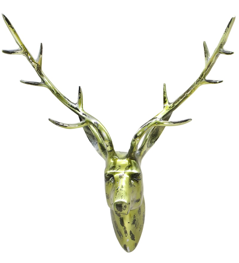 Buy Beautiful Gold Deer Wall Head By Cocovey Online Diyas Diyas