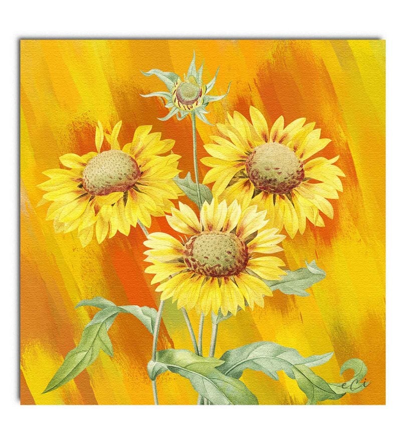 beautiful sunflower paintings