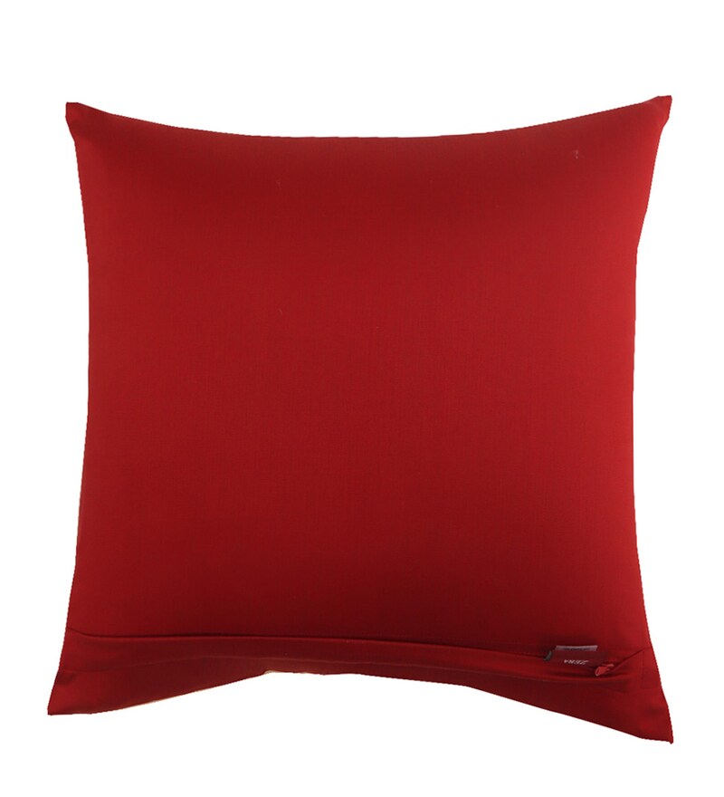 Buy Beige Cotton Blend Quotes 16x16 inches Cushion Covers 1 Piece by