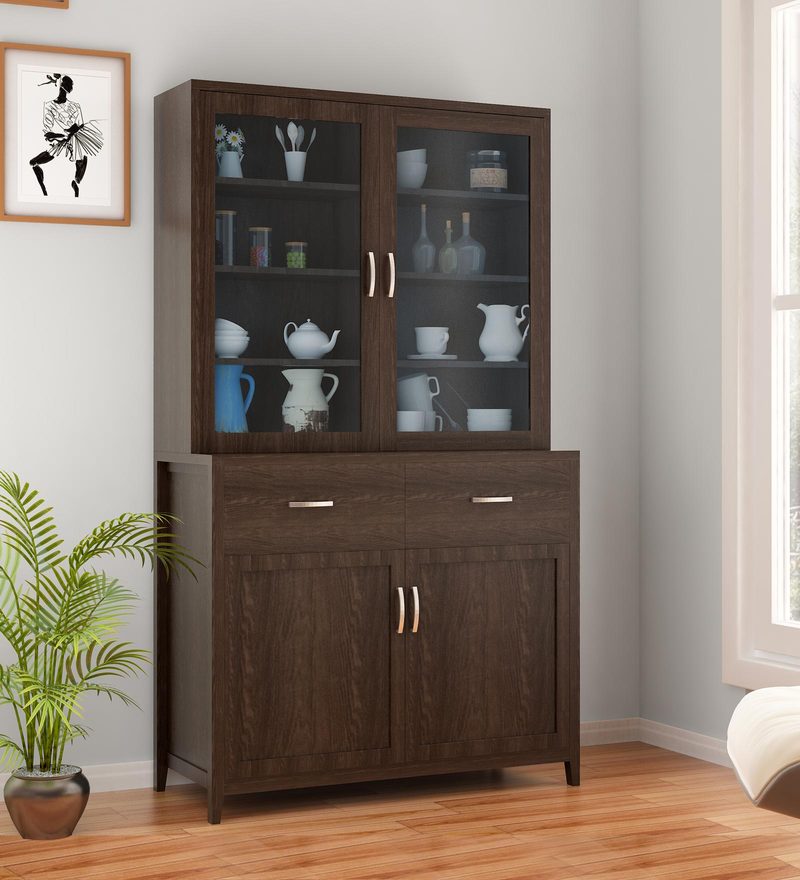 Buy Ben Hutch Kitchen Storage Unit In Brown Color By Home Online