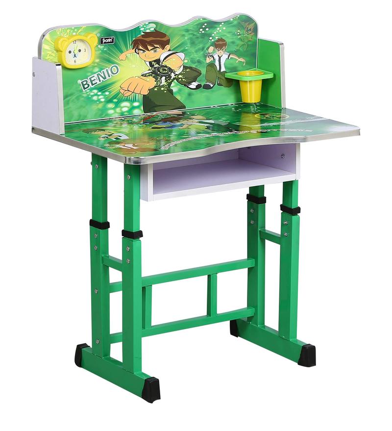 Buy Ben10 Kids Study Table & Chair Set in Green Color by ...