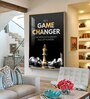 Be A Game Changer Glass Finish Vertical Wall Art