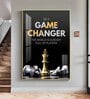 Be A Game Changer Glass Finish Vertical Wall Art