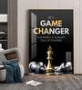 Be A Game Changer Glass Finish Vertical Wall Art