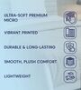 Beage and Blue Polyester Solid 105 GSM Single Bed Comforter