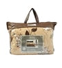 Beage and Brown Polyester Solid 105 GSM Double Bed Comforter