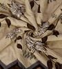 Beage and Brown Polyester Solid 105 GSM Single Bed Comforter