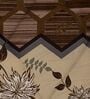 Beage and Brown Polyester Solid 105 GSM Single Bed Comforter