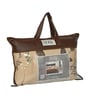 Beage and Brown Polyester Solid 105 GSM Single Bed Comforter