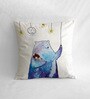Canvas Cuhsion with Bear & Girl Print