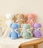 (1Pc) Assorted Teddy Bear Shaped Coral Fleece Soft Face Towel