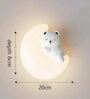 Bear Wall Light Resin Body Tri-Color LED Cute Decorative Wall Lamp for Kids Room Bedroom