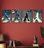 Beatles Sidewalk Multicolor Canvas Unframed People & Places Art Panel Set of 4