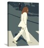 Beatles Sidewalk Multicolor Canvas Unframed People & Places Art Panel Set of 4
