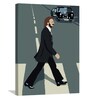 Beatles Sidewalk Multicolor Canvas Unframed People & Places Art Panel Set of 4