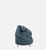 Beato Velvet Chaise Lounger in Light Teal Colour