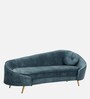 Beato Velvet Chaise Lounger in Light Teal Colour