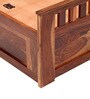 Beatrice Sheesham Wood Queen Size Bed in Honey Finish with Box Storage
