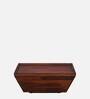 Belgrade Sheesham Wood Coffee Table Inlay In Honey Oak Finish With Brass Inlay