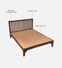 Beaune Sheesham Wood King Size Bed In Provincial Teak Finish