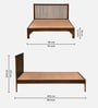 Beaune Sheesham Wood King Size Bed In Provincial Teak Finish