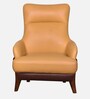 Beautiful Leatherette 1 Seater Chair in Camel Colour