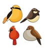 Beautiful Birds Multicolour Engineered Wood Wall Hanging Quotes