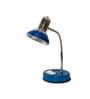 Beautiful Blue & Chrome Metal Study Lamp