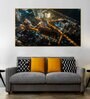 Beautiful City View of Night Multicolour Canvas Art Print