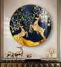 Beautiful Couple Deer Acrylic Round Wall Art