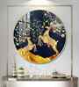 Beautiful Couple Deer Acrylic Round Wall Art
