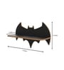 Beautiful Design Batman Shaped Wooden Wall Shelf Set Of Four