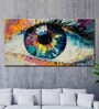 Beautiful Eyes Multicolour Canvas Framed People and Places Art Print