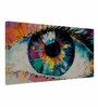 Beautiful Eyes Multicolour Canvas Framed People and Places Art Print