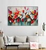 Beautiful Floral Red & White Canvas Art Print