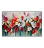 Beautiful Floral Red & White Canvas Art Print