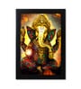Beautiful Multicolour Synthetic Wood Framed Spiritual Art Print