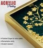 Beautiful Golden Trees With Deer Acrylic Framed Art Panel (Set Of 2)