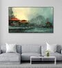 Beautiful Harbor Fishing Village Multicolour Canvas Art Print