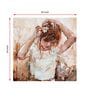 Beautiful Lady Multicolour Canvas Framed Wall Painting