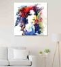 Beautiful Lady Multicolour Canvas Framed Wall Painting