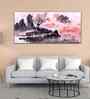 Beautiful Lake View Watercolor Canvas Wall Painting