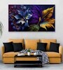 Beautiful Leaf Blue & Purple Canvas Art Print