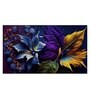 Beautiful Leaf Blue & Purple Canvas Art Print