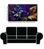 Beautiful Leaf Blue & Purple Canvas Art Print