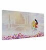 Beautiful Love Couple Scenery Canvas Printed Painting with Wood Frame