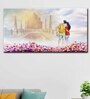 Beautiful Love Couple Scenery Canvas Printed Painting with Wood Frame