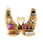 Beautiful Loving Swan Backlit Designer Wooden Wall Shelf