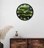 Beautiful Nature Designer Plastic Wall Clock In Green
