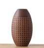 Beautiful Oval Shaped Resin Vase (Brown)
